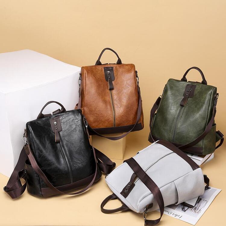 Maryam | Stylish and versatile leather backpack with large capacity