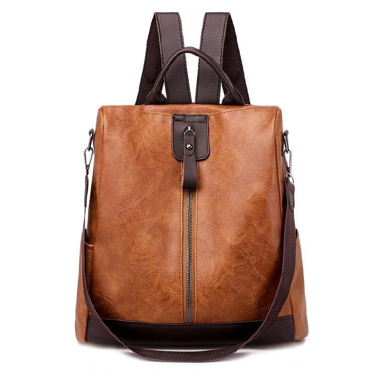 Maryam | Stylish and versatile leather backpack with large capacity