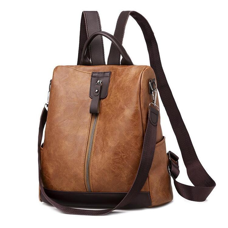 Maryam | Stylish and versatile leather backpack with large capacity