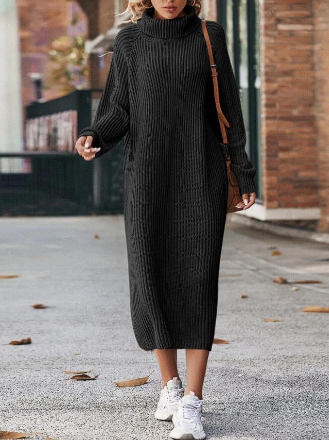 Celine - Casual knitted winter dress