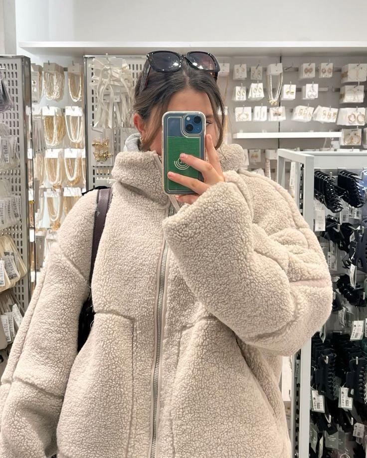 Alisson - Oversized teddy jacket