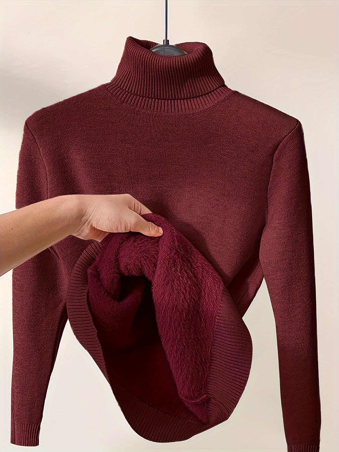 Robin - Stylish turtleneck with warm lining