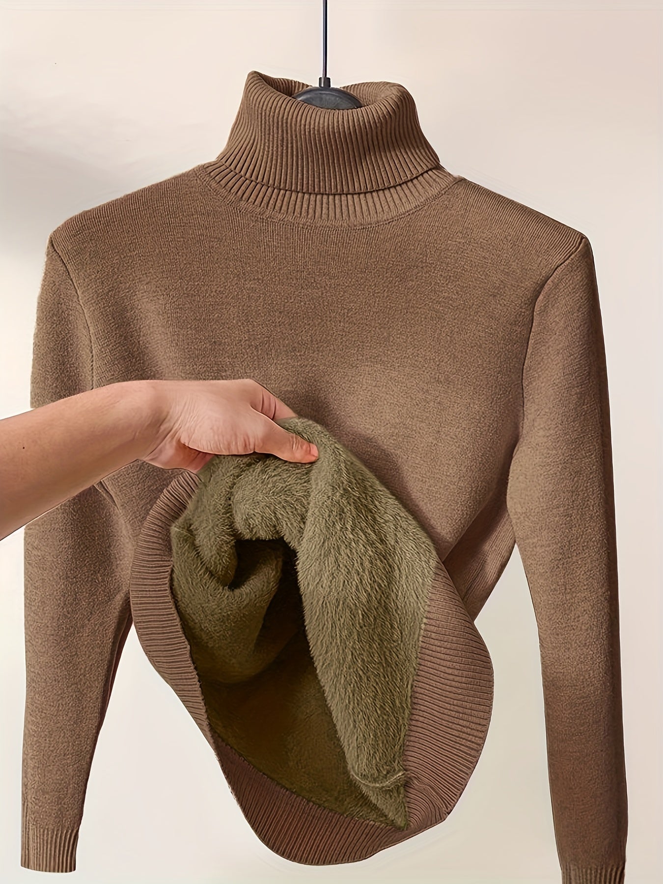 Robin - Stylish turtleneck with warm lining