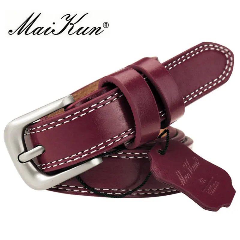 Ilaria | Leather belt for women (2,2 cm)