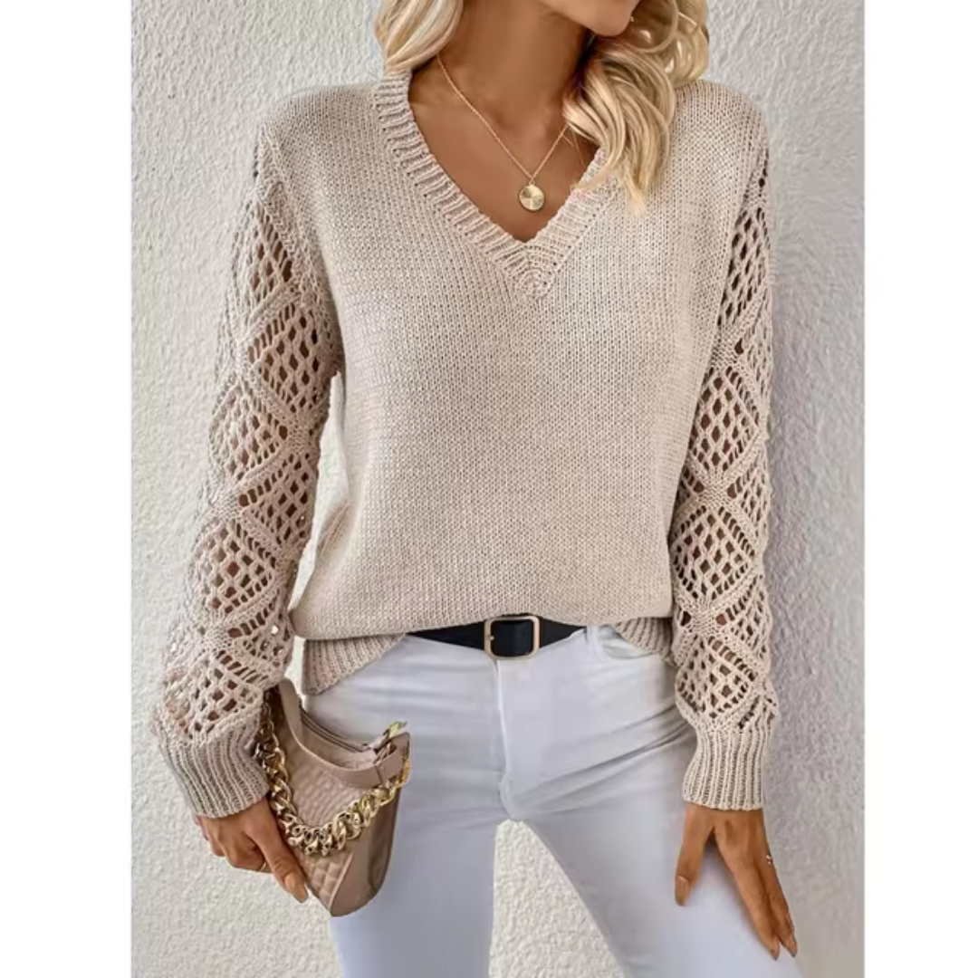 Camille - V-neck knitted sweater