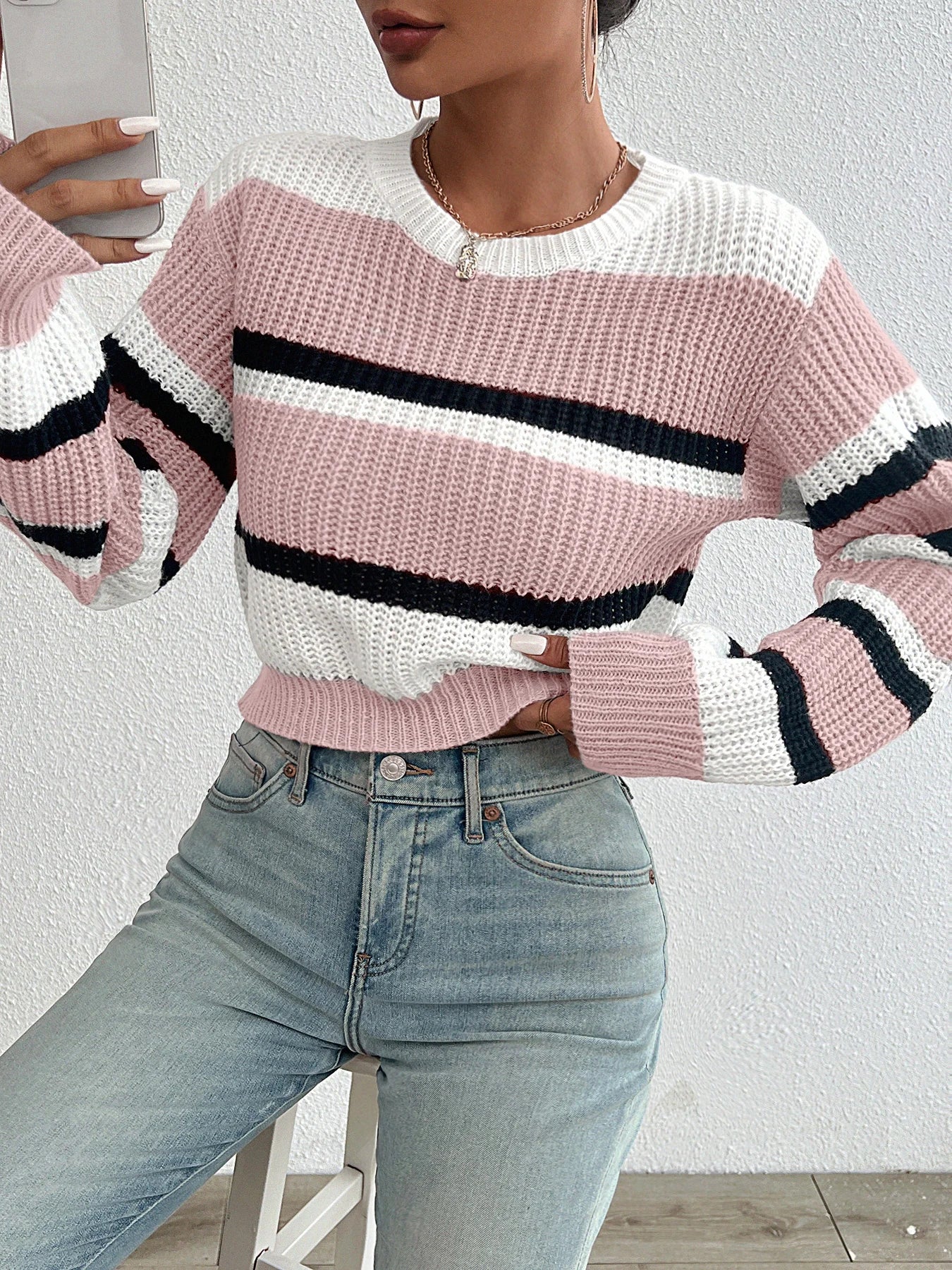 Essencia | Knitted Drop Shoulder Sweater