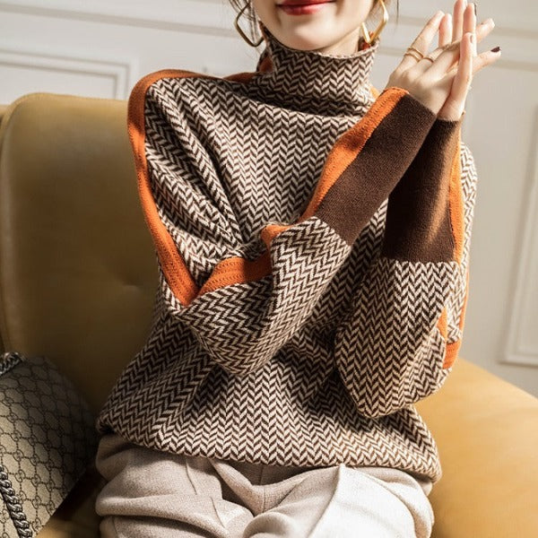 Essencia | Striped turtleneck jumper