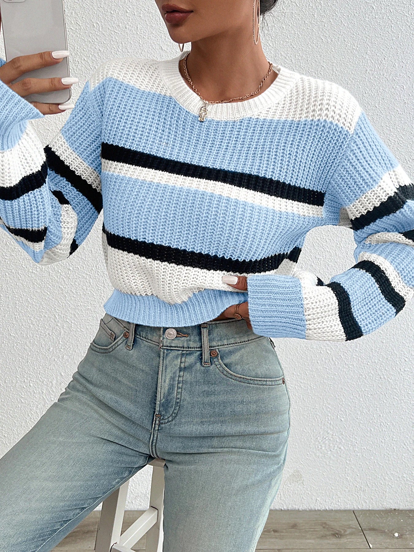 Essencia | Knitted Drop Shoulder Sweater