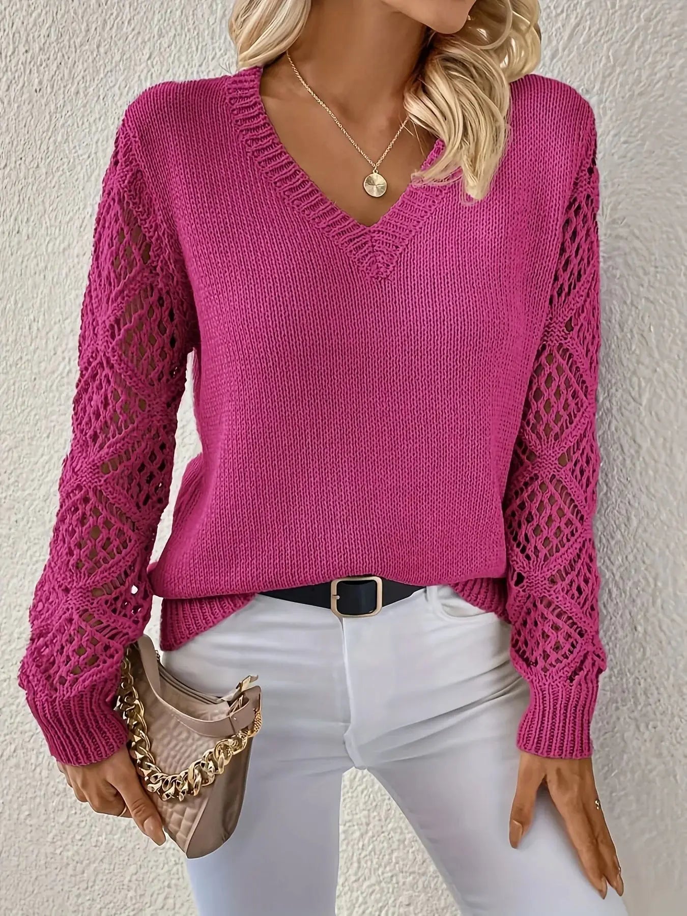 Camille - V-neck knitted sweater