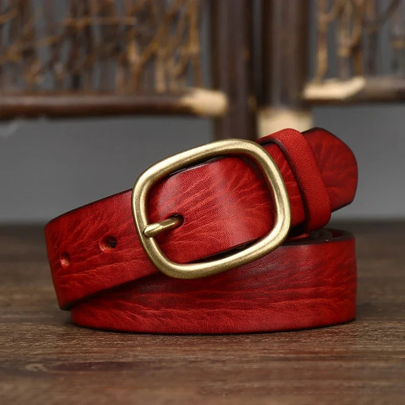 Elisa | Leather ladies' belt (2.8 cm wide)