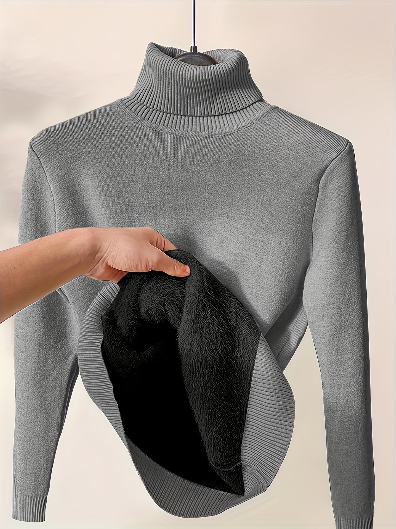 Robin - Stylish turtleneck with warm lining