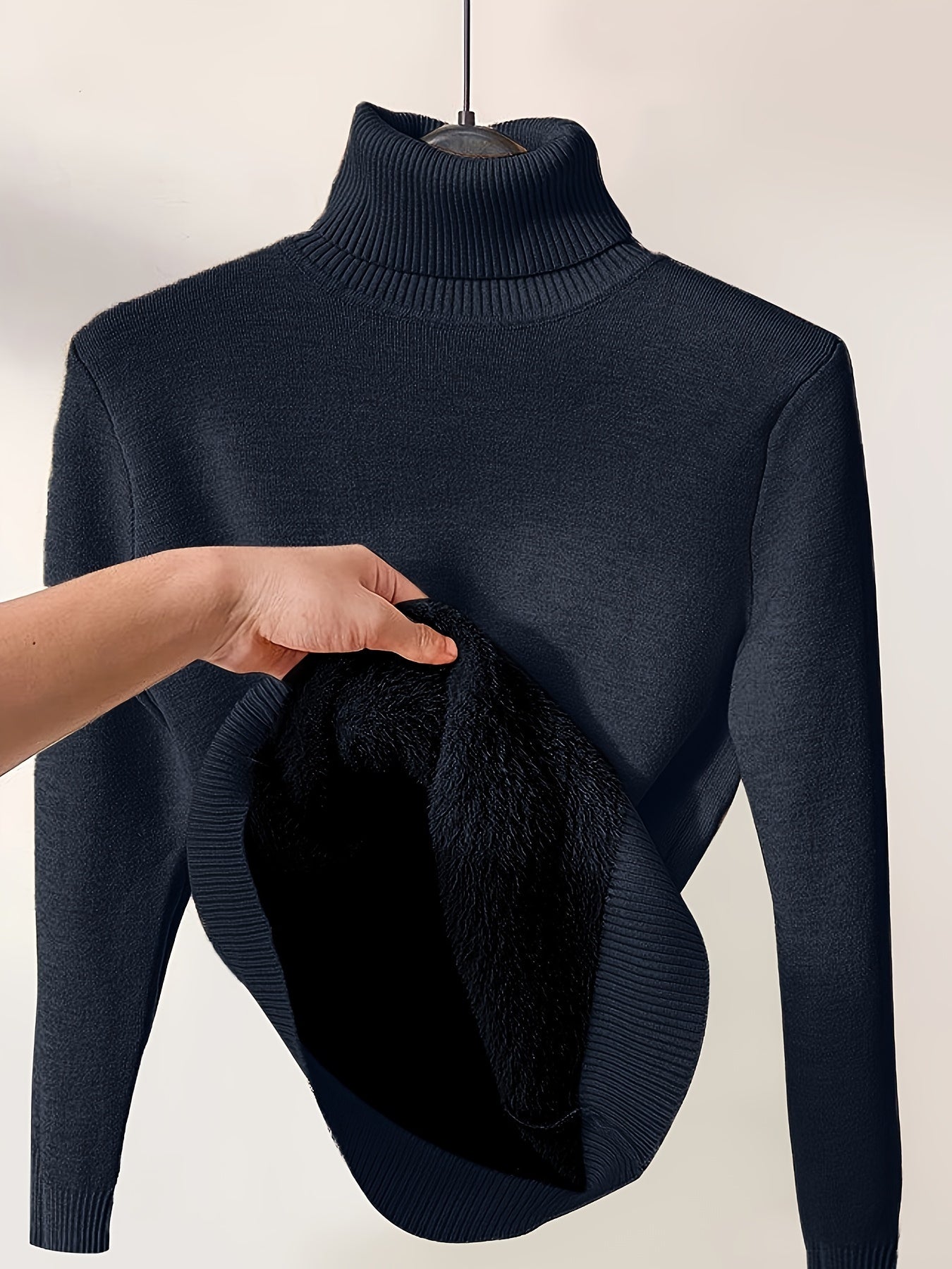 Robin - Stylish turtleneck with warm lining